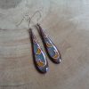 Boucles d'oreilles longue goutte  "Les croissants de lune" – Image 2