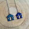 Pendentif petite maison bleu nuit – Image 2
