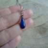 Pendentif petite goutte bleu nuit – Image 2