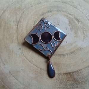 Grande broche "Triple lune"