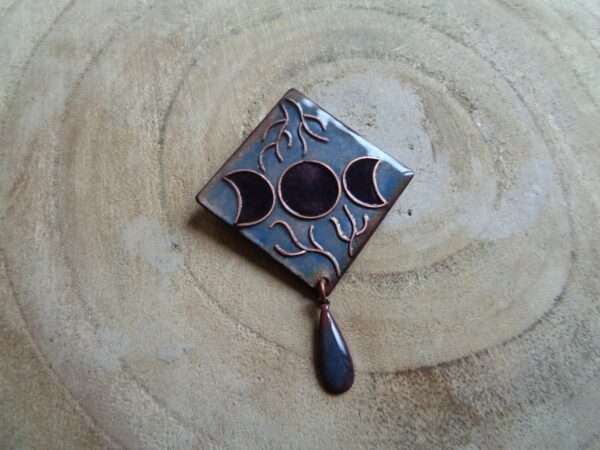 Grande broche "Triple lune"