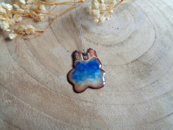 Pendentif "Les maisons sur les nuages"