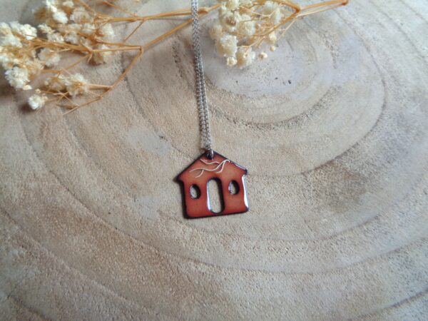 Pendentif "La maison rose"