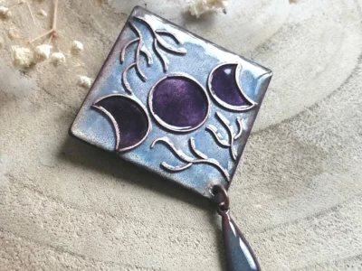 Grande broche "Triple lune"