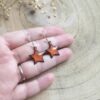 Boucles d'oreilles étoile orange clair (-40%) – Image 2