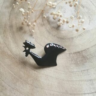 Broche Coq noir (-40%)