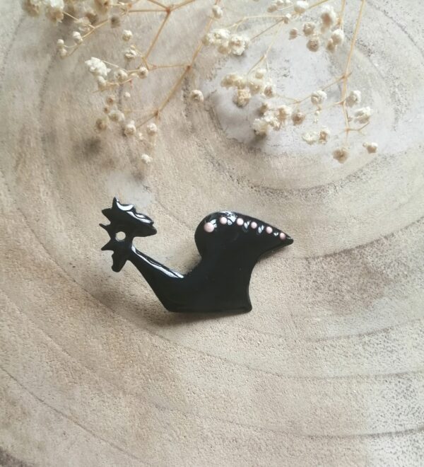 Broche Coq noir (-40%)