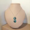 Pendentif double rond bleu turquoise (-40%) – Image 3