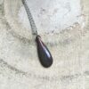 Pendentif petite goutte gris – Image 2