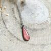 Pendentif petite goutte rose clair – Image 2