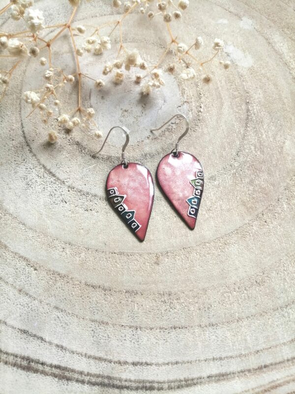 Boucles d'oreilles "Couleurs urbaines"