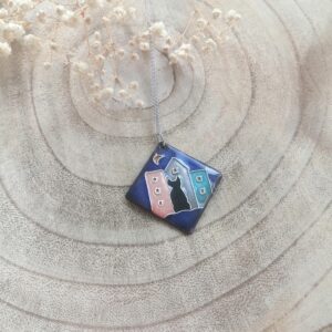 Pendentif "La contemplation du Chat noir"