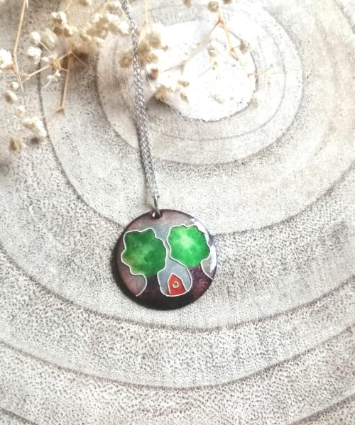 Pendentif "La maison rouge"